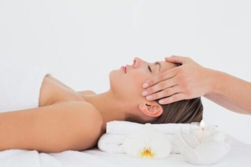 head massage at hair spa