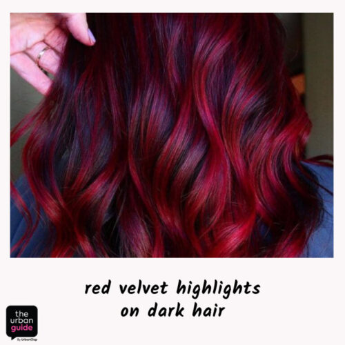 red highlights indian skin red velvet