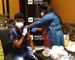 Glimpses from the vaccination drive for Urban Company partners