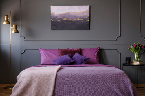 Use-Deep-Tones-like-deep-Grey-and-Purple-to-cocoon-your-space