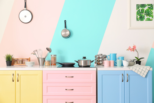 Color Pop Kitchen Design - Urban Company
