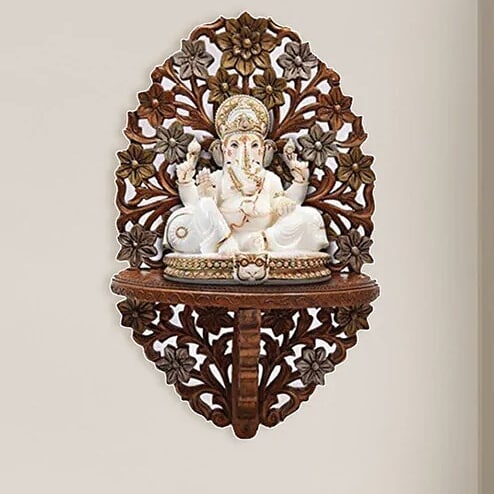 Mandir with Ornate Woodwork